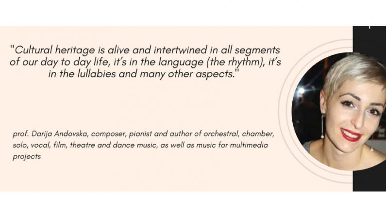 Cultural heritage is the environment in which we develop