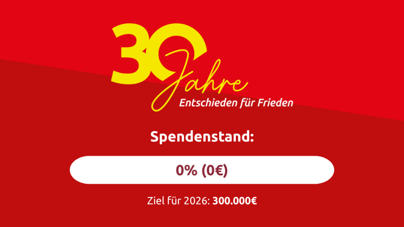 Jubil&auml;umsfonds: "Frieden &ndash; hier und jetzt"