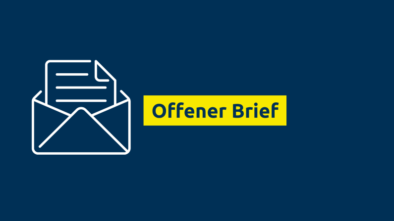 Offener Brief Symbolbild