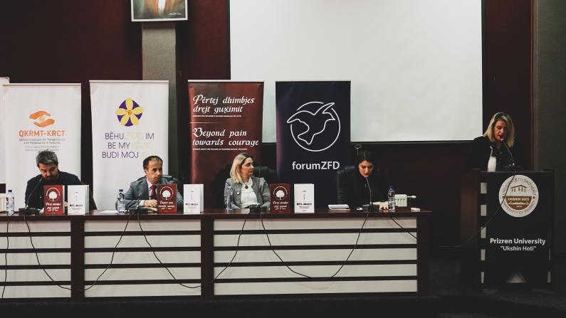 Promotion of ‘Beyond pain, toward courage’ at the University of Prizren ‘Ukshin Hoti’ 1