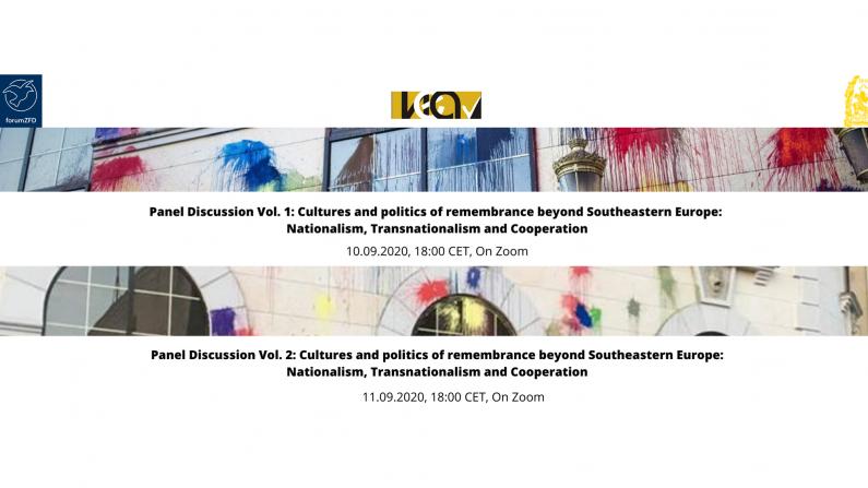 Tune in to our panel discussions on Cultures and Politics of Remembrance 10th and 11th of September