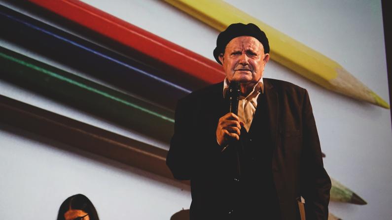 Bajram Qerkini auf der Pro Peace Veranstaltung Hijacked Childhoods