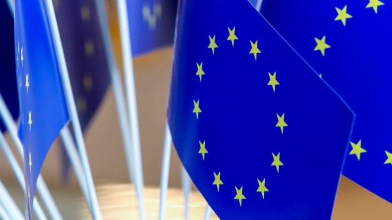 Europa-Flaggen zur Europawahl 2024