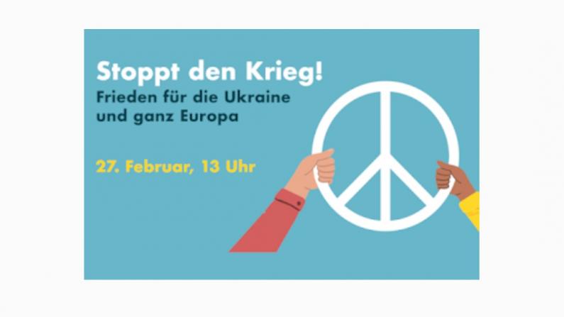 Kundgebung f&uuml;r den Frieden