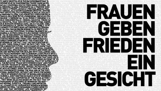 Frauen geben Frieden ein Gesicht