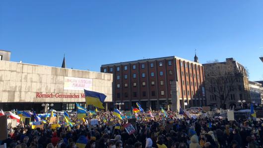Demo Ukraine in K&ouml;ln