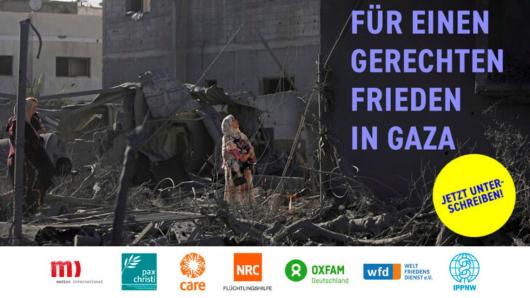 Petition F&uuml;r einen gerechten Frieden in Gaza