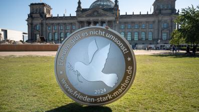 Münze Frieden gibt es nicht umsonst