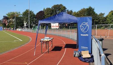 Infostand Friedenslauf