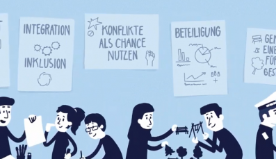Bürger der Stadt diskutieren über ihre wichtigen Themen