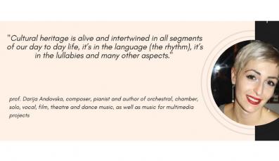 Cultural heritage is the environment in which we develop