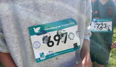 Stempelkarte vom Münsteraner Friedenslauf