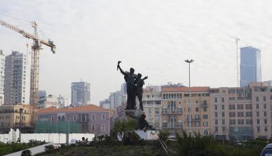 The Martyrs Square in Downtown Beirut