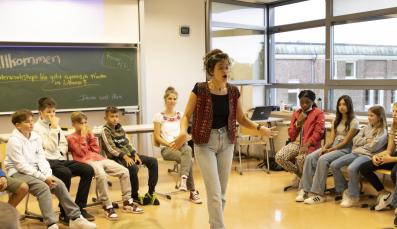 Workshop in einer Schulklasse