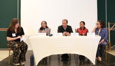 Panel discussion during launch of Addressing Land and Resource Conflicts