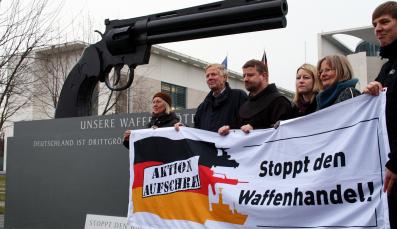 Protest gegen Waffenhandel
