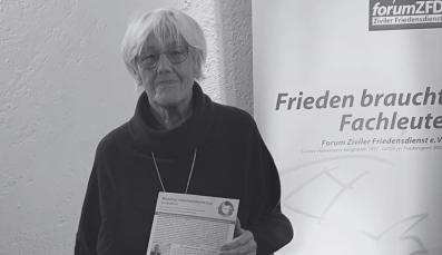 Portrait der verstorbenen Mechthild Schreiber 