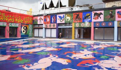 artwork at Jewish-Arab cultural center