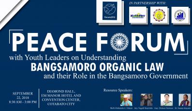 Logo of the Peace Forum on Understanding the Bangsamoro Organic Law with Speakers