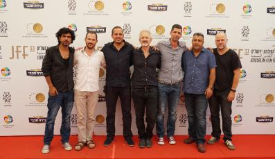 Stephen Apkon und Combatants for Peace bei der Filmpremiere in Jerusalem 2016