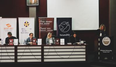Promotion of ‘Beyond pain, toward courage’ at the University of Prizren ‘Ukshin Hoti’ 1