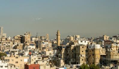 Blick auf Beirut, Hauptstadt des Libanon