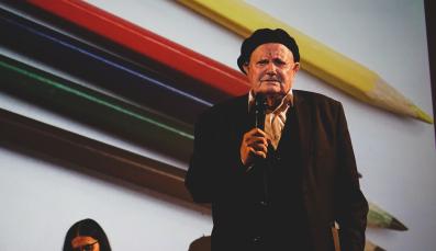 Bajram Qerkini auf der Pro Peace Veranstaltung Hijacked Childhoods