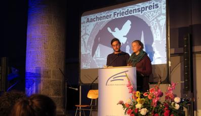 Clara Tempel erhält den Aachener Friedenspreis