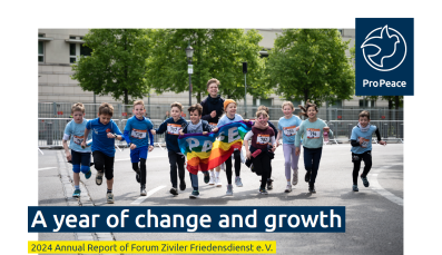 Cover of the Annual Report 2024 of Pro Peace