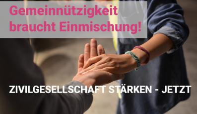 Zivilgesellschaft stärken - jetzt!