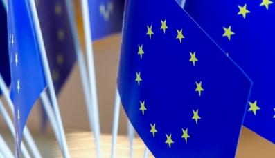 Europa-Flaggen zur Europawahl 2024