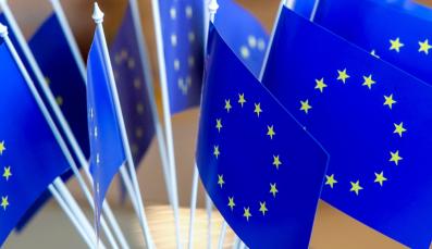 Europa-Flaggen f&uuml;r die EU-Wahl 2024