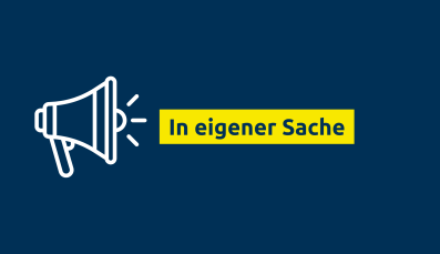 In eigener Sache