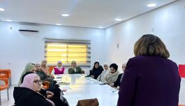 Women participants receiving legal awareness sessions 
