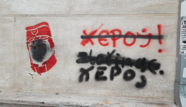 Graffiti about Ratko Mladić