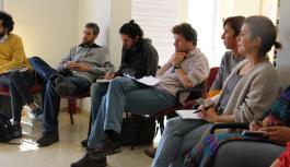 Group discussion, participants taking notes