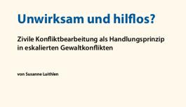 Cover des ZFDimpuls Bandes 6: &bdquo;Unwirksam und hilflos?"