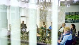 Teilnehmer einer Diskussionsrunde in Gelsenkirchen