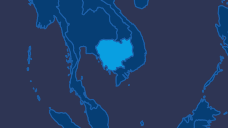 Karte von Kambodscha