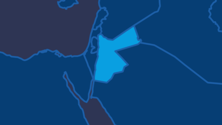 Karte von Jordanien