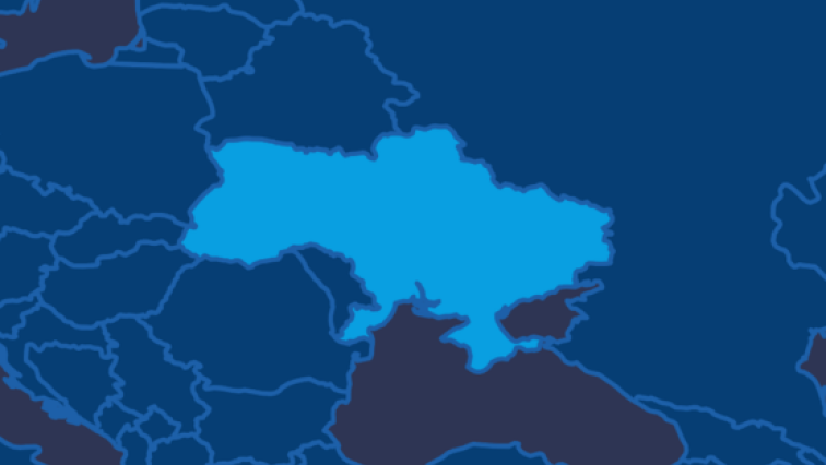 Karte der Ukraine