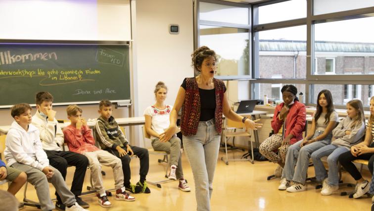 Workshop in einer Schulklasse