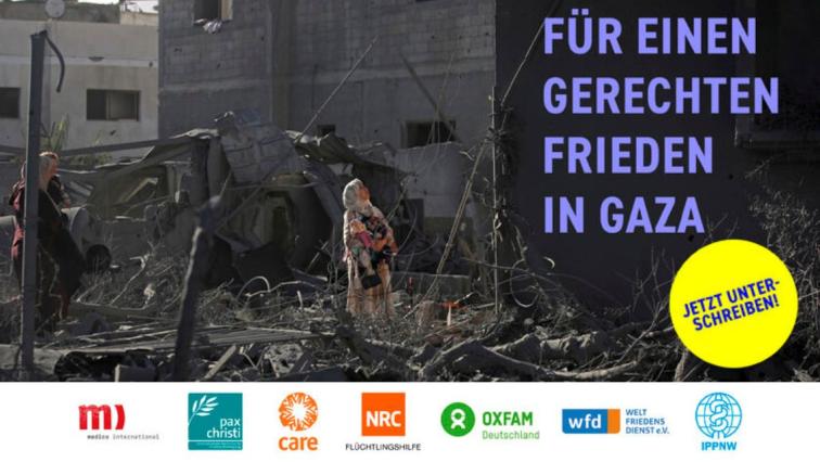 Petition Für einen gerechten Frieden in Gaza