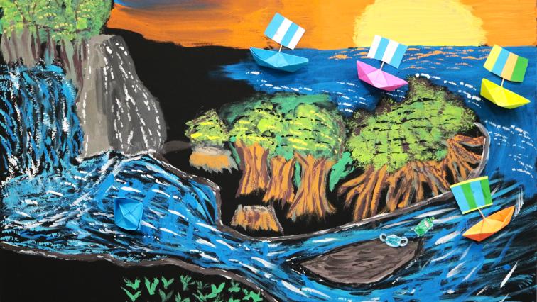 River of Life.  MEM's painting of their journey since 2013.