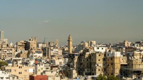 Blick auf Beirut, Hauptstadt des Libanon